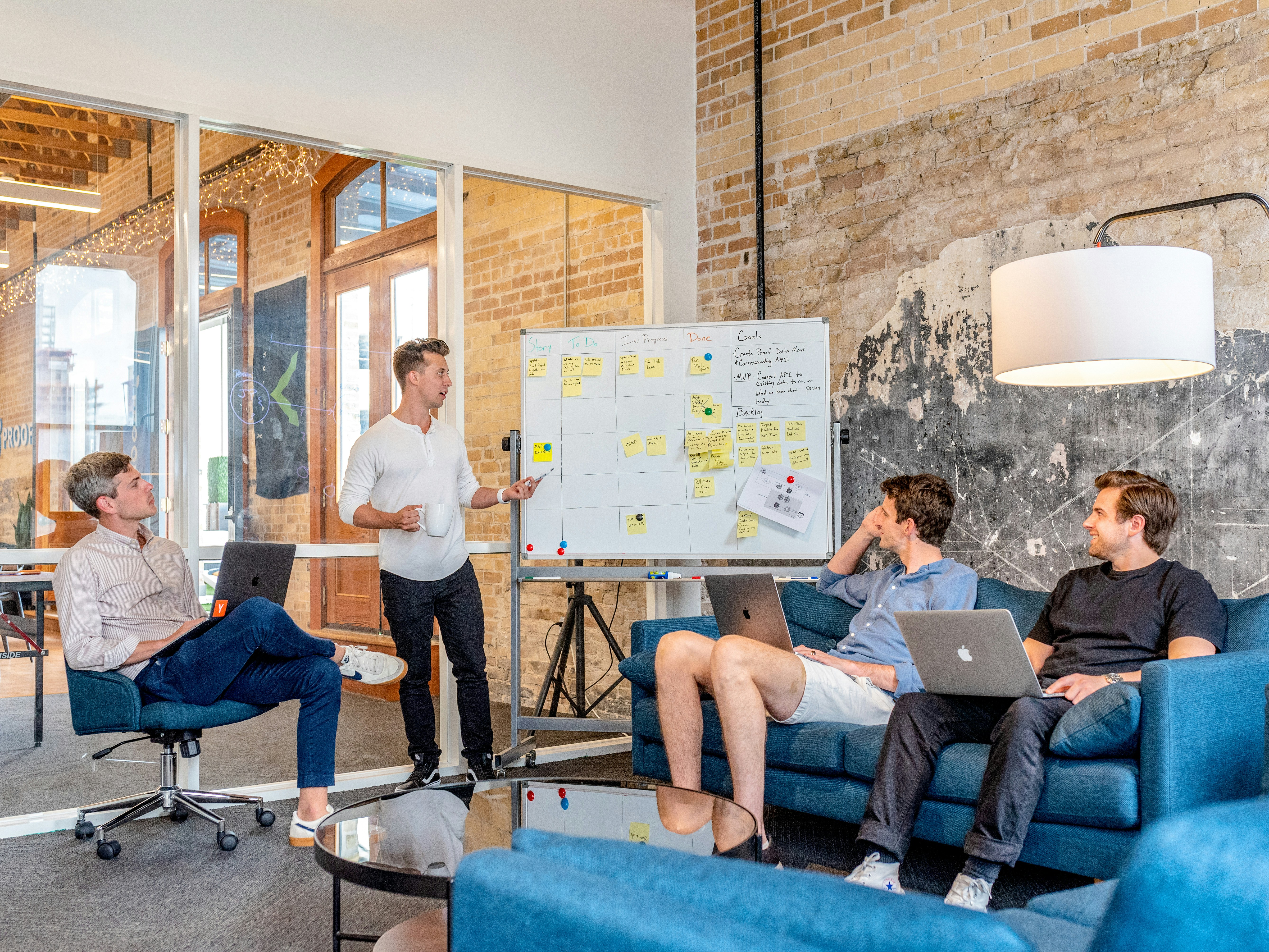 Visionary founder planning their startup launch with an on-demand team from The Morado Company.